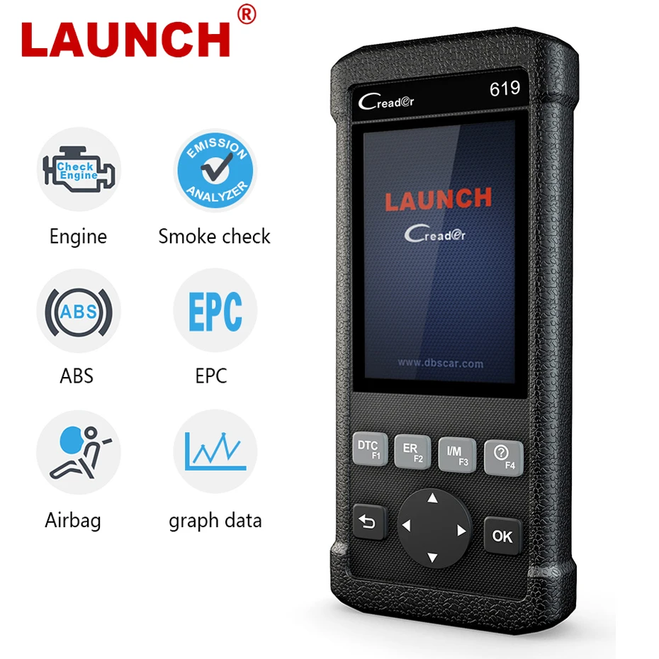 Uruchom CR619 ODB2 skaner ABS poduszka powietrzna silnik Crash Data Code Reader OBD narzędzie diagnostyczne do samochodów O2 czujnik Monitor bezpłatna aktualizacja Creader Uruchom CR619 ODB2 skaner ABS poduszka powietrzna silnik Crash Data Code Reader OBD narzędzie diagnostyczne do samochodów O2 czujnik Monitor bezpłatna aktualizacja Creader