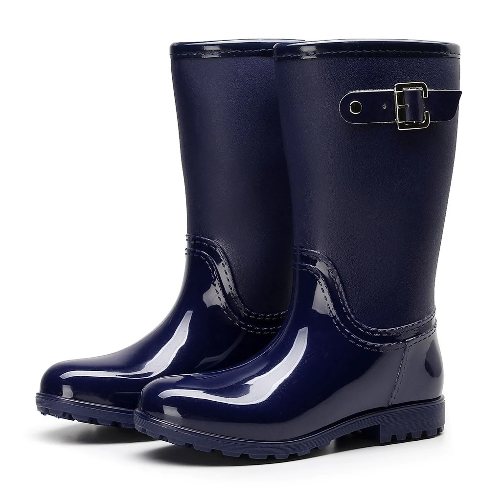 

SAGACE Women Rubber Water Boots Middle Tube Rain Boots Non-slip Waterproof Lady Shoes Rain Boots Outdoor Winter Shoes 1029