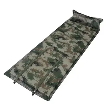 

Outdoor Camouflage Inflatabel Sleeping Cushion Anti-moisture Thick Mat for Camping