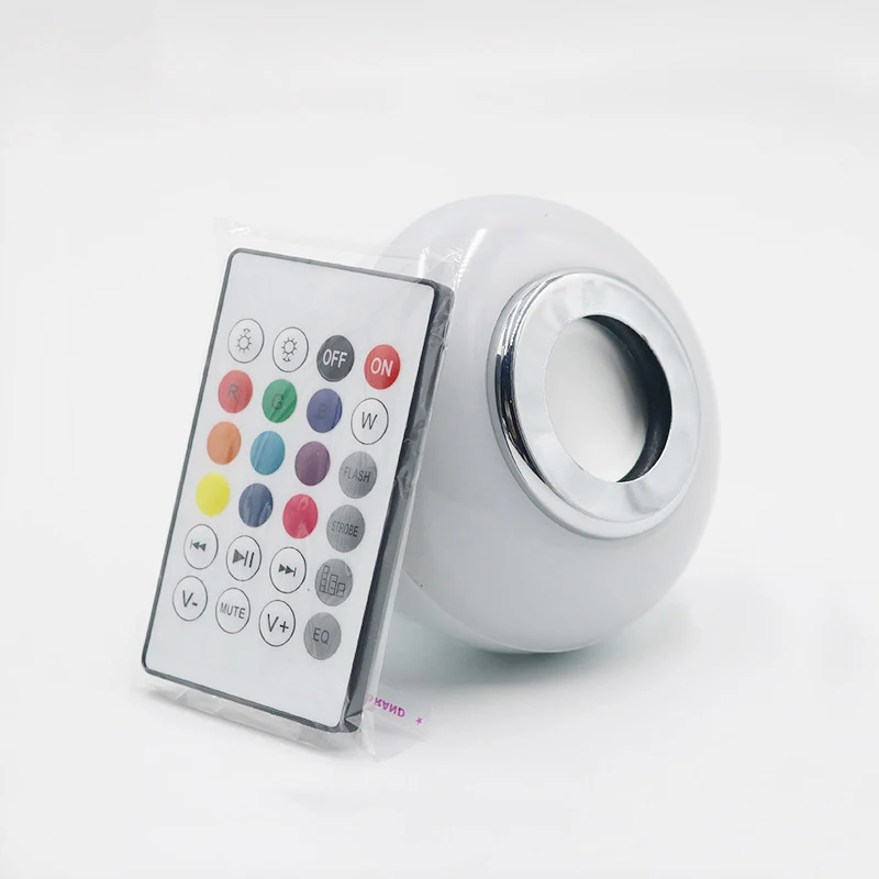 

LED Colorful Bluetooth Bulb Wireless Remote Control Bluetooth RGB Color Changing Music Sound Lights Amazon Hot Selling Bulb