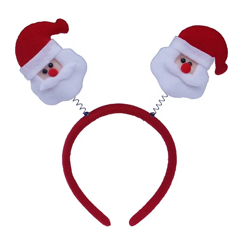 Luminous Toy Unisex Girls Cute Creative Fashion Christmas Festival Style Cartoon Elk Cosplay Headwear Hairband Gifts - Color: B5