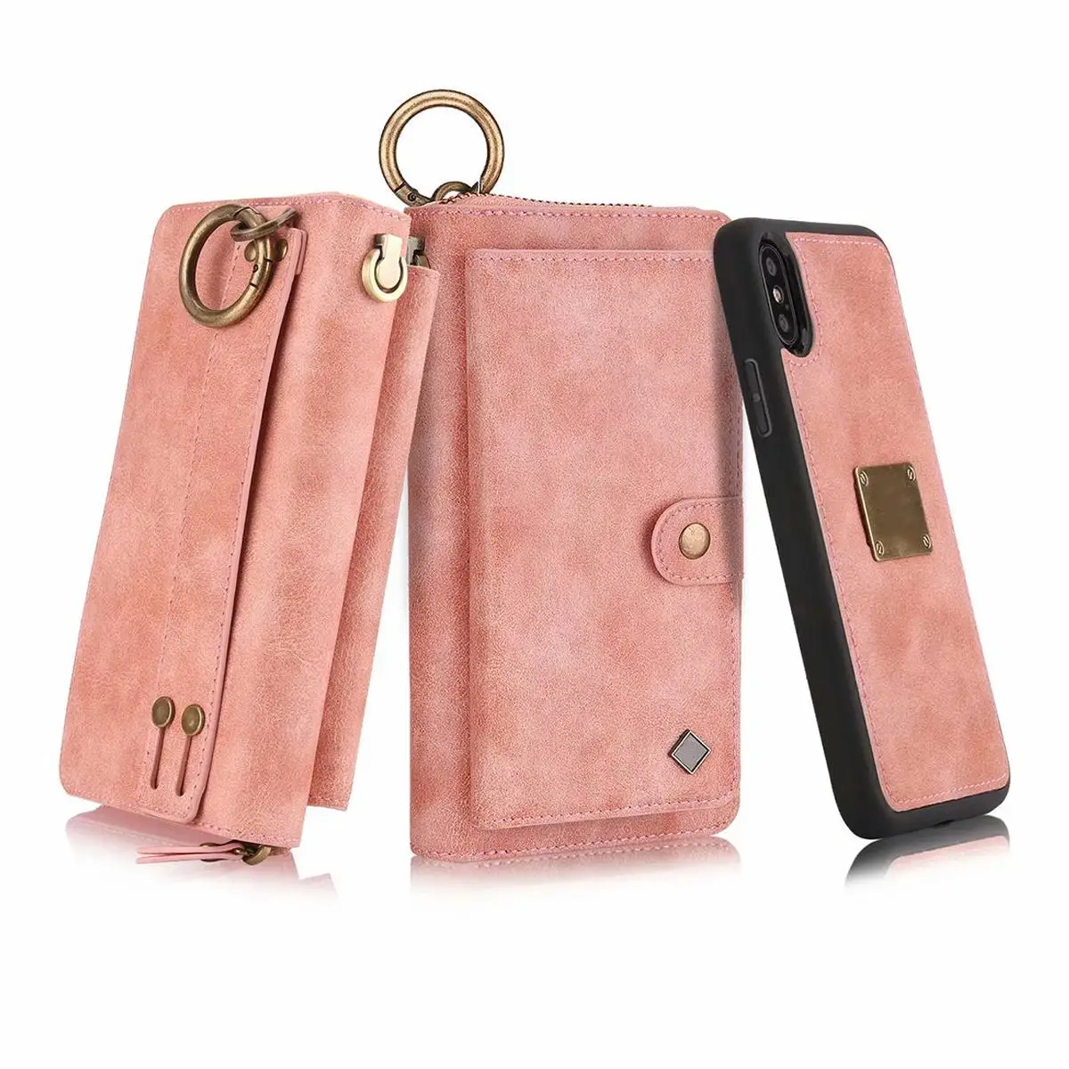 2 в 1 флип-чехол из искусственной кожи для iPhone X XR XS/XS MAX Wallet Cover Phone case для iphone X S Max XR X