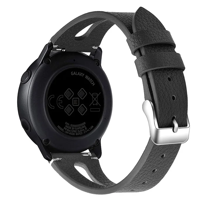 Браслет для samsung Galaxy Watch Active, мягкий кожаный ремешок для часов, Сменные аксессуары для Galaxy Active, кожаный ремешок