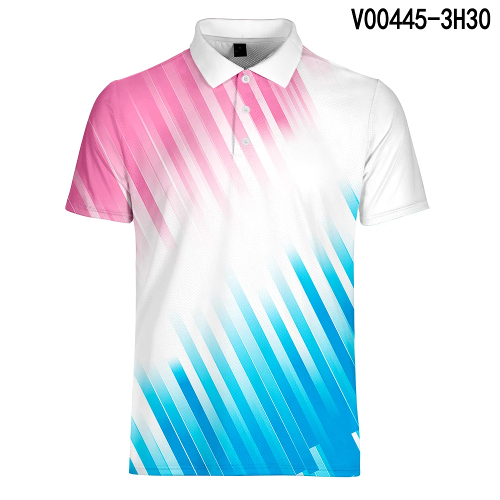 WAMNI Tennis Fashion Polo 3D рубашка Спортивная рубашка с отворотами плюс размер брендовые футболки-поло одежда футболки Топы Прямая поставка - Цвет: V00445