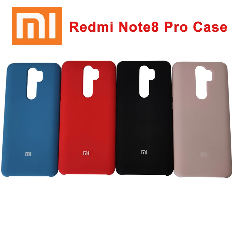 Чехол для XIAOMI Redmi Note 8 Pro защита из жидкого силикона ударопрочный мягкий чехол