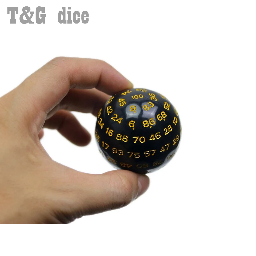 Настольная игра. Аксессуары D100 боковые многогранные кости цифровой акриловый 49