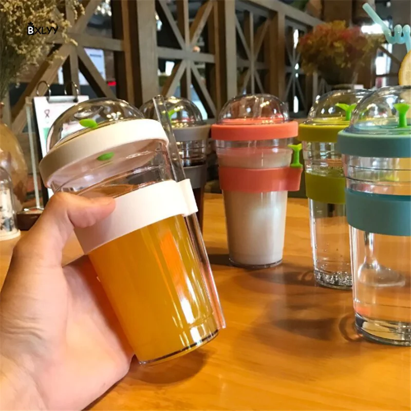 

BXLYY 360ml 480ml Coffee Cup Creative Plastic Juice Cup Leak-proof Portable Mug Sports Shaker Home Decoration Accessories.7z