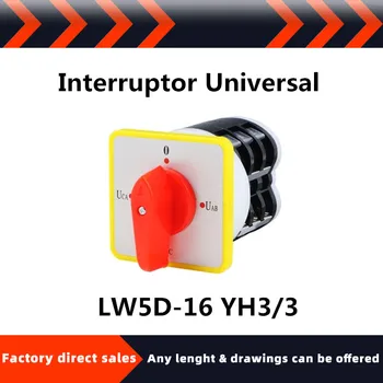 

Universal switch LW5D-16 YH3/3 load disconnection combination switch voltage switch 4 gear 3 section