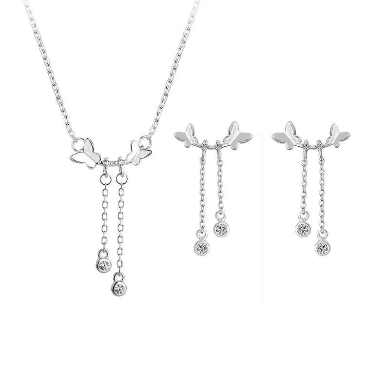 925 браслеты бабочки из серебра высшей пробы бабочка комплект ювелирных изделий