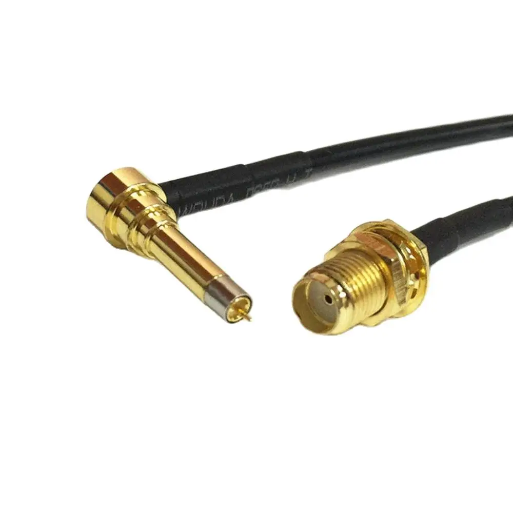

1PC New SMA Female Jack Nut To MS156 Right Angle Connector RG174 Cable Pigtail 10cm/20cm/30cm/50cm/100cm
