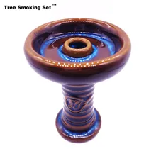 Керамическая чаша для кальяна Chicha с одним отверстием, чаша для кальяна, чаша для обозрения, кальян с втулкой, изготовленная из подходящего держателя Koloud Nargile Acessorios