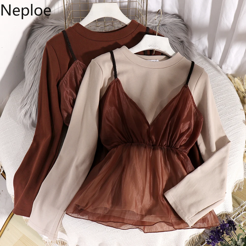 Neploe 2020 зимние новые модные костюмы сетчатый тонкий приталенный жилет с рюшами +