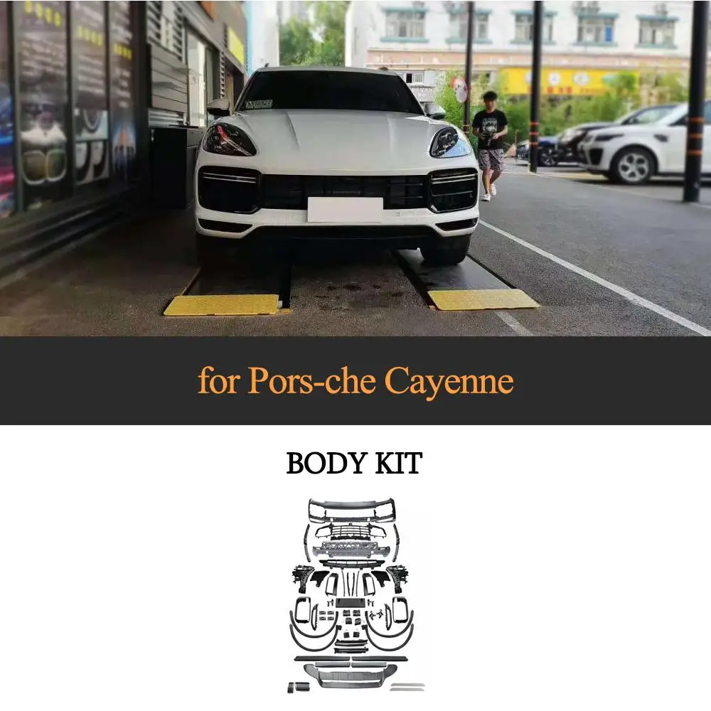 Автомобильный комплект кузова для Porsche Cayenne Facelift бампер 2018 2019 2020 передний боковая