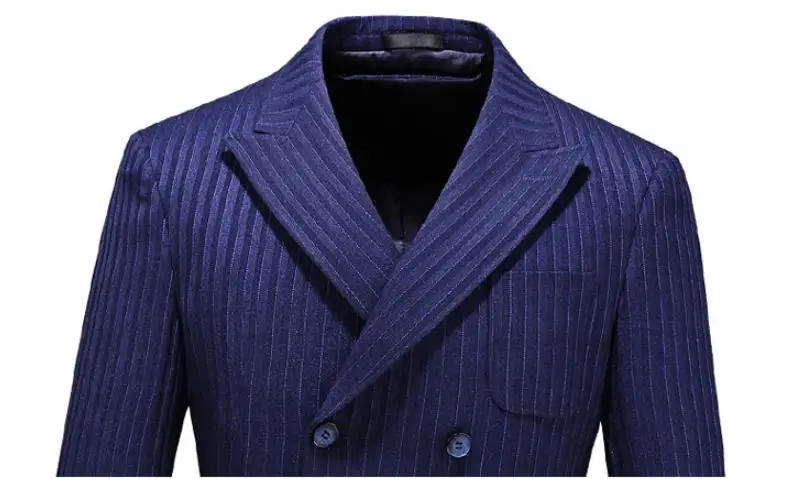 PViviYong, бренд, высококачественный пиджак, деловой мужской топ, двубортный пиджак, мужское пальто, большие размеры, S-5XL