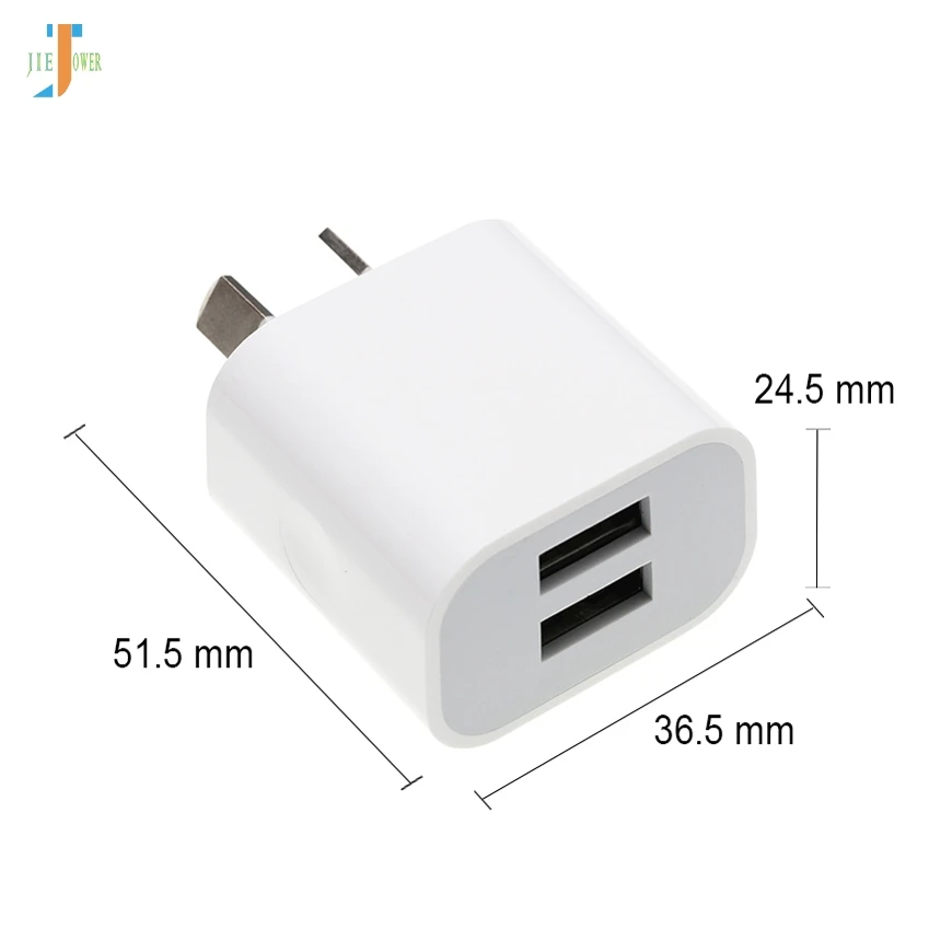 50 шт./лот двойной интерфейс USB адаптер питания 5 В 2A Австралия Новая Зеландия AU вилка настенное зарядное устройство для IPhone для samsung смартфон