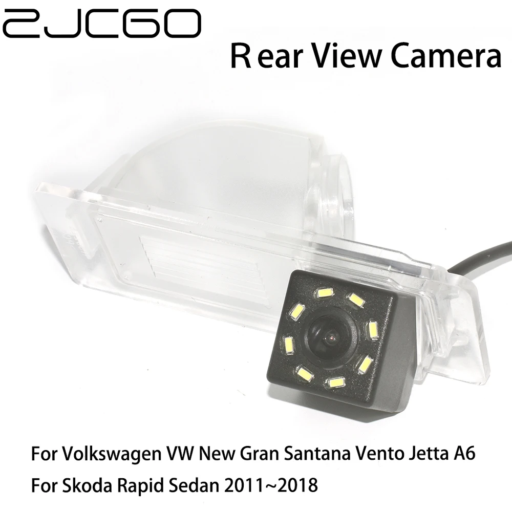 

ZJCGO CCD Car Rear View Reverse Back Up Parking Night Vision Camera for Volkswagen Vento A6 Gran Santana for Skoda Rapid Sedan