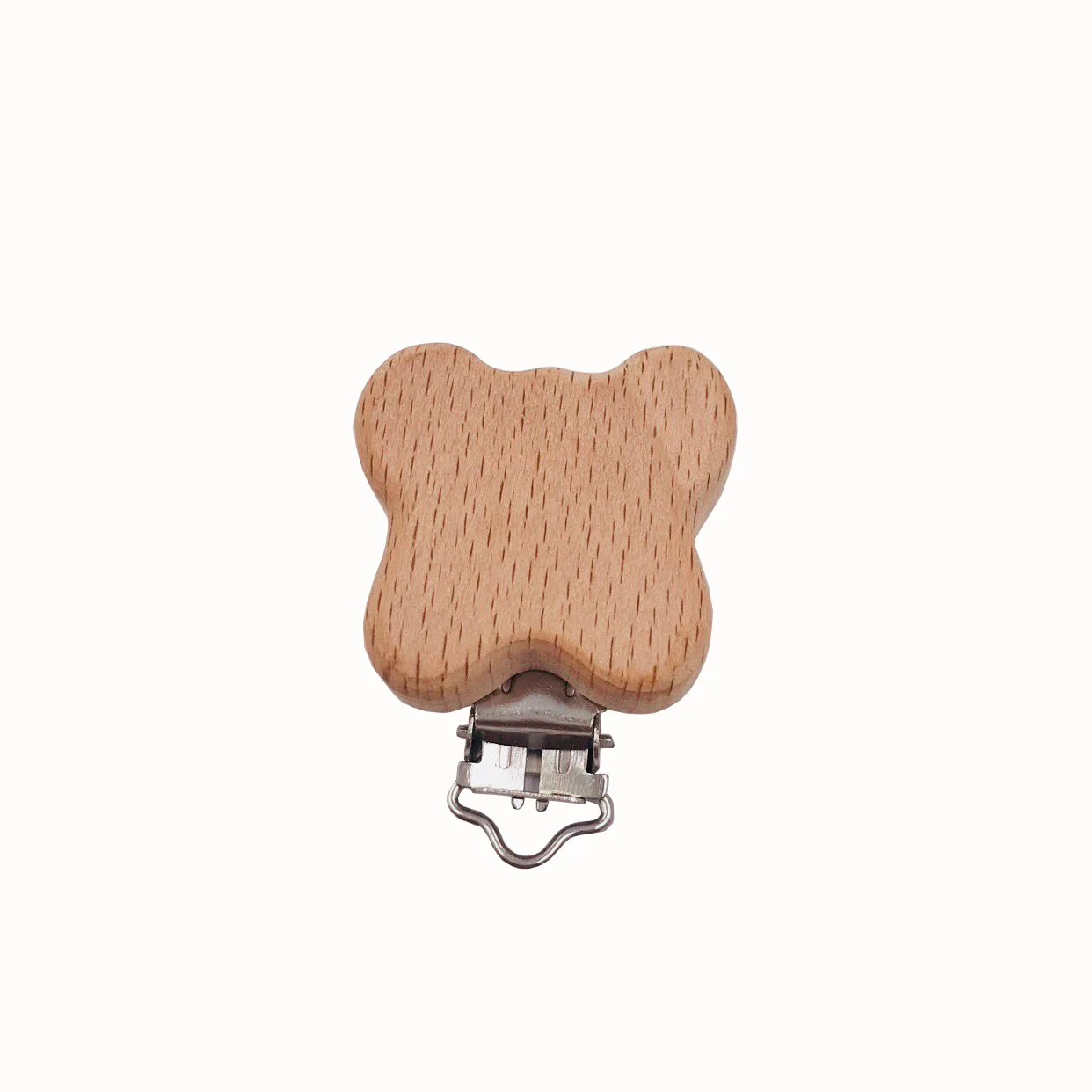 9 (Butterfly) 2pc Beech Wooden Pacifier Chain Accessory Silicone Bead Baby Teether teething Infant Soother Clip Nipple Clasp Toy DIY hold Tool - Цвет: 9 (Butterfly)
