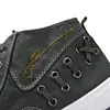 Classic Vulcanize Canvas Shoes For Men Navy Blue Sneakers With A High Top School Students Boys High-Top Shoes Man Trekking Shoes 4
