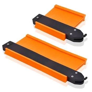 

GOXAWEE 5/10 inch Contour Gauge Profile Copy Contour Gauges Measuring Ruler Scale Template Wood Tiling Laminate Marking Tools
