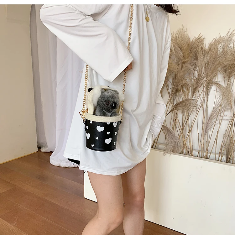 Милый дизайн коала PU кожа Повседневная модная женская сумка через плечо сумка-тоут с кошельком мини-сумка-мешок