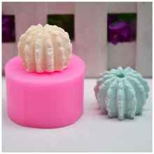 3D Мини в форме кактуса силиконовая Свеча Плесень растение суккулент ароматический гипсовый Плесень мыло ремесленные формы DIY Инструменты для украшения торта