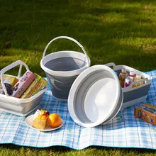 Портативное складное ведро для наружного использования большой емкости портативный складной пластиковый ведро