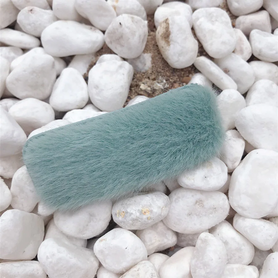 Haimeikang новые милые BB заколки для волос модные мягкие водные заколки с норковым мехом женские аксессуары для волос женские заколки карамельного цвета - Цвет: 21