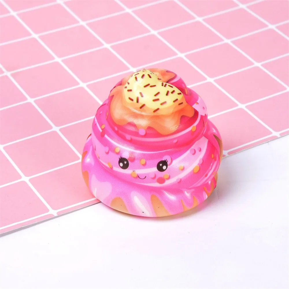 Squishies Kawaii крем торт Poo супер медленно поднимающийся крем ароматический снятие стресса забавная игрушка в подарок дропшиппинг GK1121