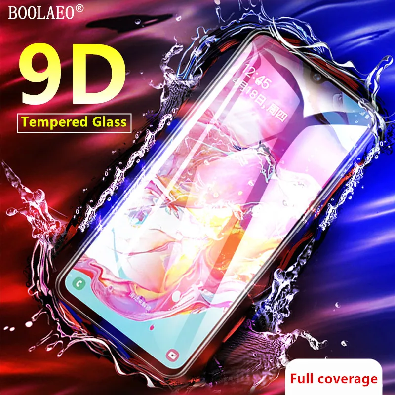 9D Tempered Glass For Samsung Galaxy A70 a7050 2019 Screen Protector on the A6 Plus A6+ A 6 2018 A600F Protective Film | Мобильные