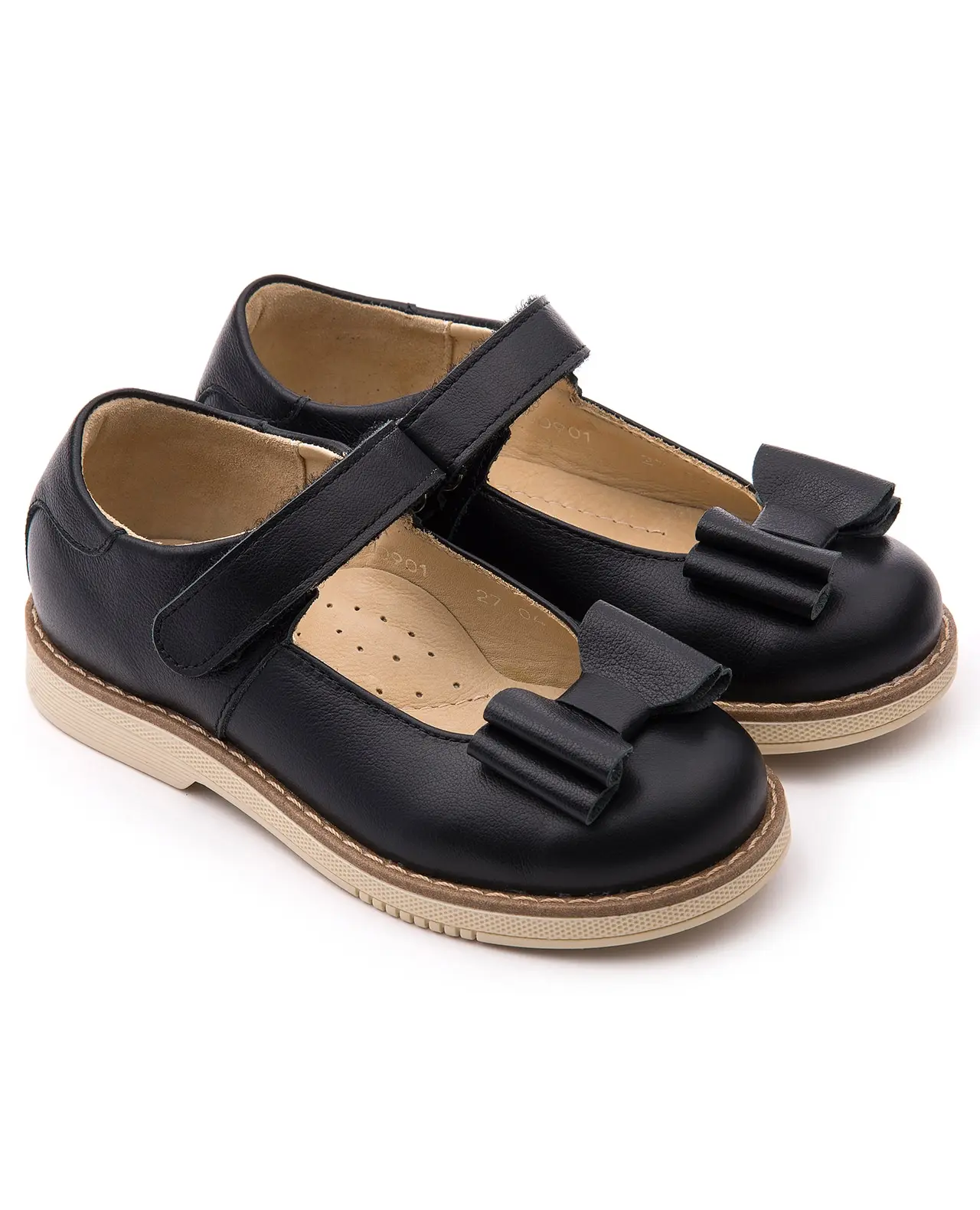 Shoes tapiboo 25009 leather twist black shoes |
