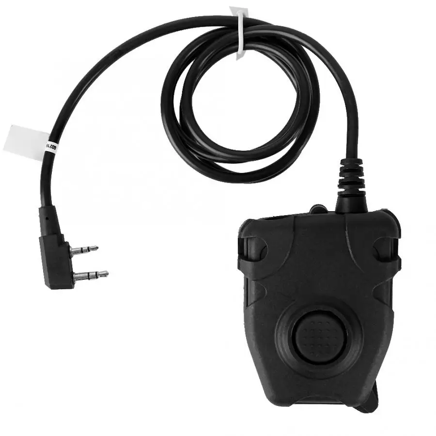 K Head Military Waterproof PTT Adapter Walkie Talkie Microphone Headset Headphone 2019