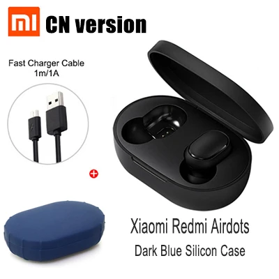 CN Package 6 Xiaomi Redmi Airdots True беспроводной Bluetooth 5,0 наушники TWS наушники Handsfree Eeadphones AI управление с микрофоном - Цвет: CN Package 6