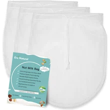 Nut Milk Bag Reusable 1/2/3 Pack 12" x 10" Cheesecloth Bags for Straining Almond/Soy Milk Greek Yogurt Strainer Milk Nut Bag