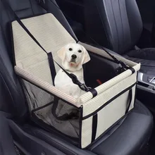 Автомобильное сиденье Собака Кошка Кровать Конура, будка для собаки дом для домашних животных питомец полосатый фиксатор для сиденья-на вожжи-ходунки молнии карман для хранения домашних животных гнездо# G9