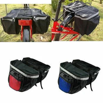 

Waterproof Double Panniers Bag Bike Bicycle Cycling Rear Seat Trunk Rack Packs Bag Luggage Pannier Back Seat
