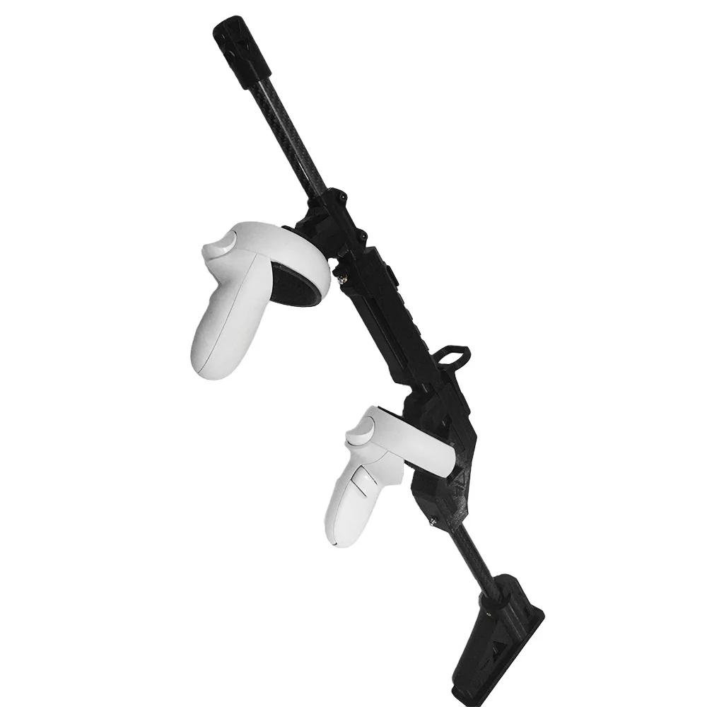 Magnetic Gun Stock for Oculus Quest 2 with Strap Shooting Stand Enhanced Gaming Experience