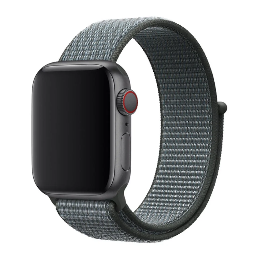 

Band For Apple Watch Series 4 1 2 38 42 MM Nylon Soft Breathable Replacement Strap Sport Loop For Apple watch series 3 40 44 MM