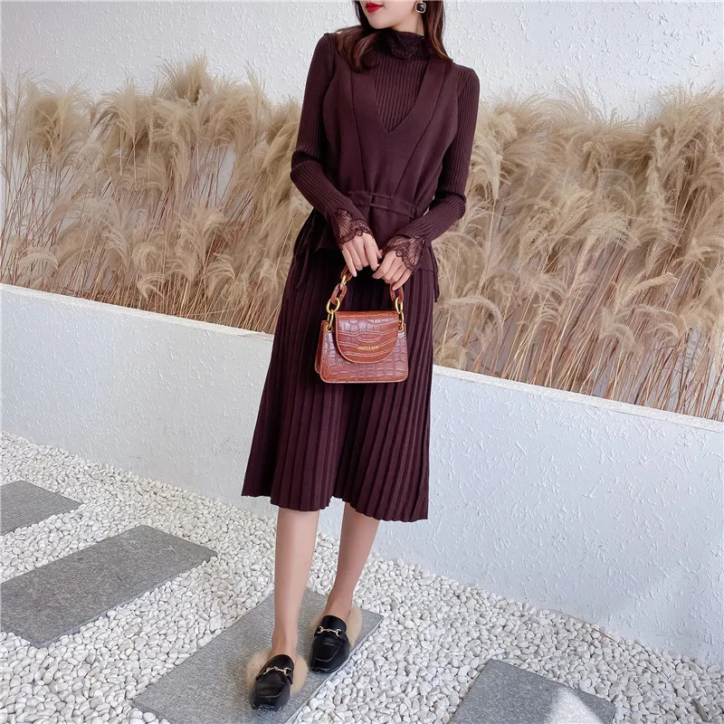 Ограничено по времени, пуловер, кардиган, Feminino Blusas De Inverno Feminina, фильм 9495, 2 шерстяных волоса, кружевное платье для леди 85