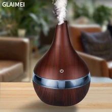 Humidificateur d'air ultrasonique en bois pour maison, diffuseur électrique avec port Usb, aromathérapie, brume fraîche