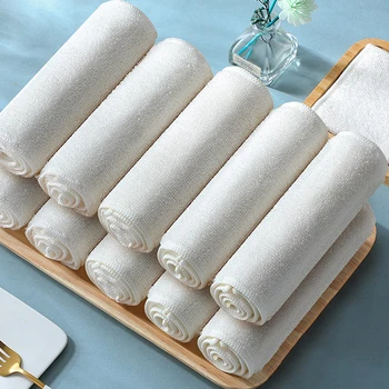 Bamboo Fabric Kitchen Dishes Towel Dishcloth Microfiber Wipes Home Cleaning Household Magic Cloth Washing Fat Rags Scouring Pad 6
