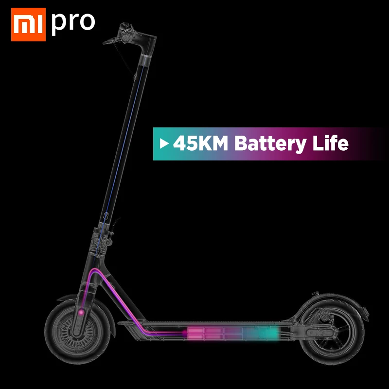 Xiaomi Mijia M365 Pro Электрический скутер Smart E скутер скейтборд Ховерборд Лонгборд 2 колеса патинет для взрослых 45 км батарея