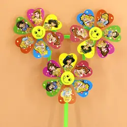Мультфильм Детская игрушка 3 цветы ветряная мельница бронзовая ветряная мельница блесток ветряная мельница смайлик ветряная мельница