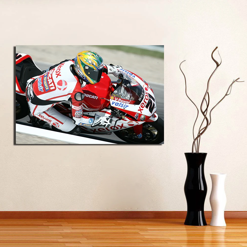 Постер на стену Ducati Racing для гостиной картины холсте домашнего декора|Рисование и