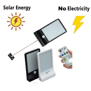 

Aluminum pole 48/36 LED Solar Light motion Sensor solar lamp street Walkway Fence Garden Security lamps spotlights floodlights