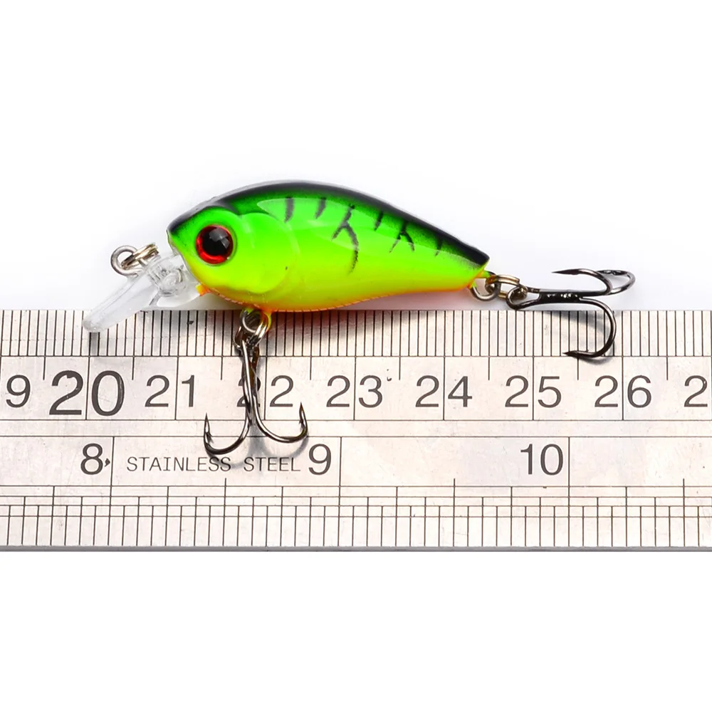 GLEEGLING 6 шт./лот мини приманка Кривошип бас рыболовная искусственная Crankbait 3 55 см