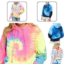 

All Match Lady Multicolor Large Pocket Hooded Sweatshirt for Jogging