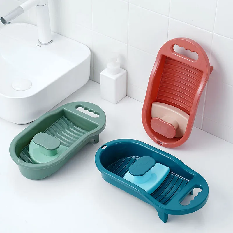 Portable Underwear Socks Washboard Baby Outfits Laundry Tool Mini Antislip Laundry Accessories Clothes Cleaning Tools