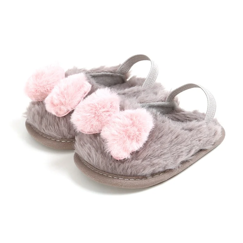 Детские тапочки для девочек и мальчиков; зимние теплые тапочки; хлопковая Детская домашняя обувь; Плюшевые тапочки для детей