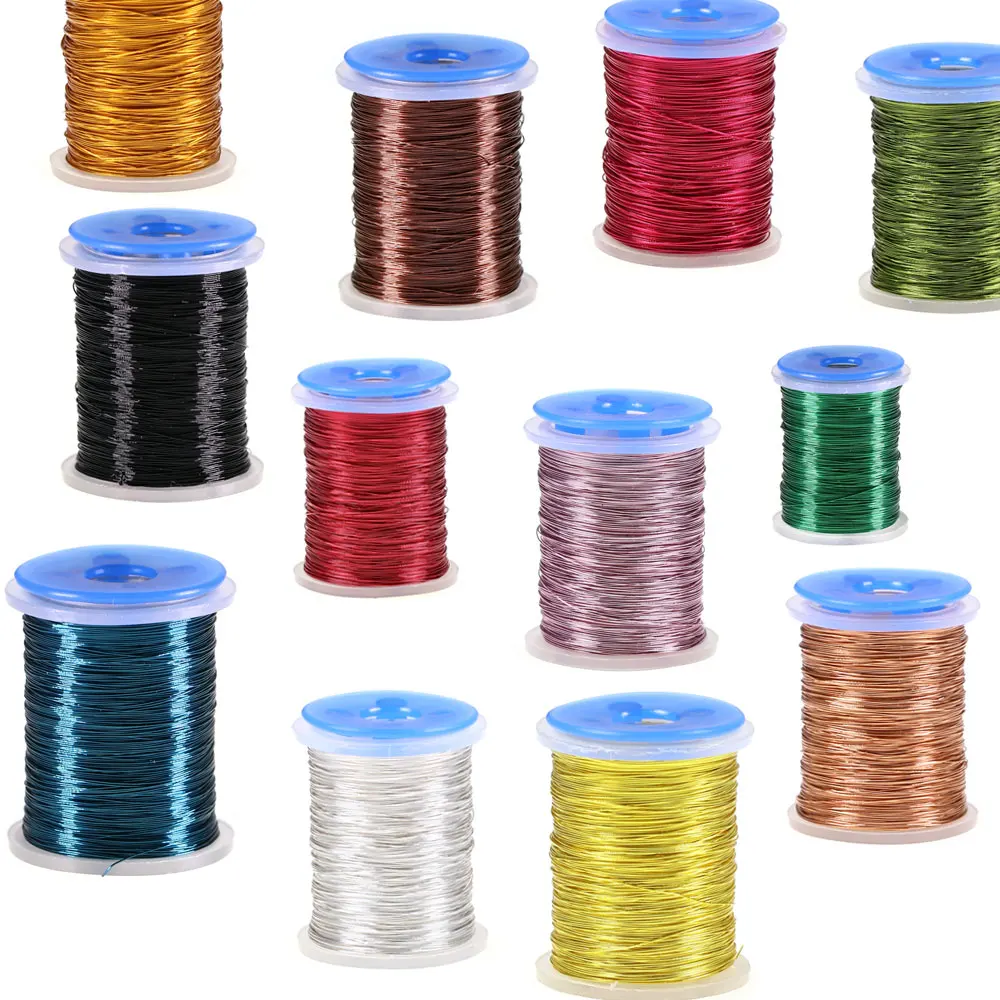 MNFT 2Pcs Dia 0.5 mm/1.0mm Soft Lead Wire Spool for Fly Tying Fishing  Material