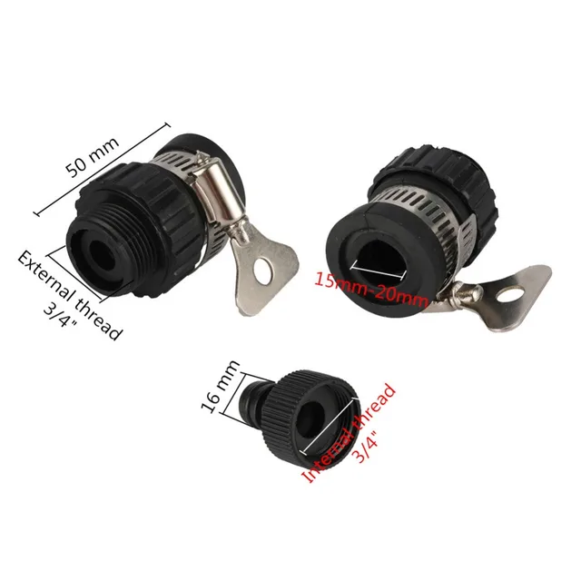 15 ~ 20 Mm -Es Univerzális Csaptelepcsatlakozó 3/4 "Szálas Mellbimbó -Csatlakozó Kerti Mezőgazdaság Öntözési Vízellátó Csap Adapter - Image 2